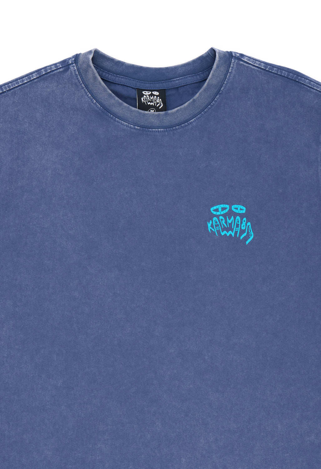 Karma8A Men's Washed Tee - Blue