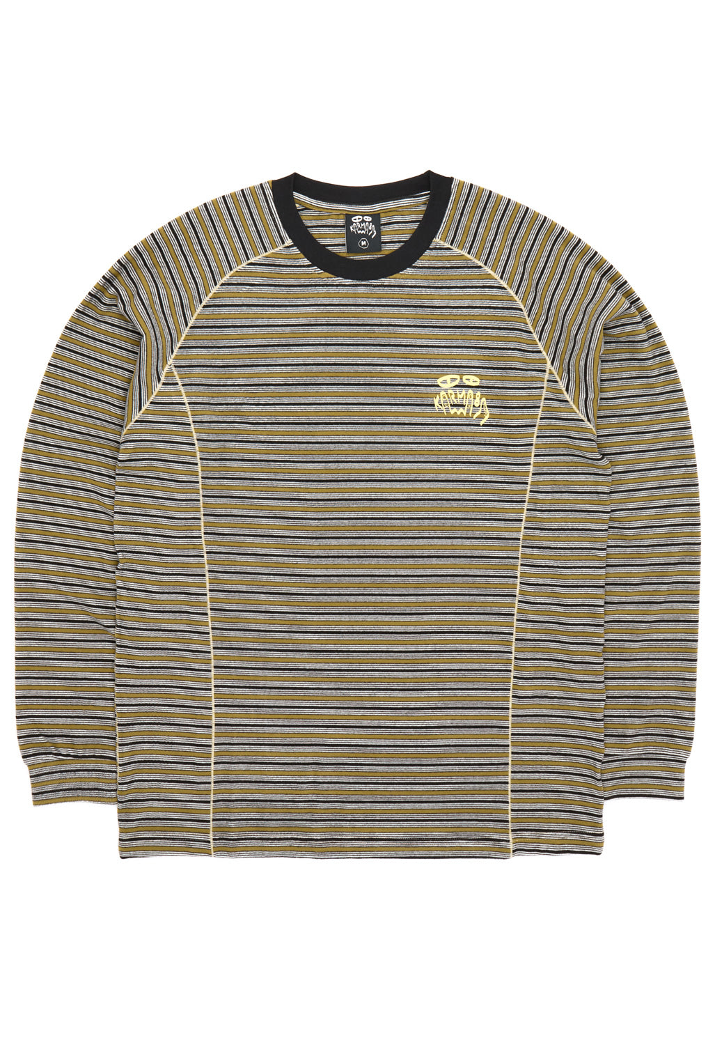 Karma8A Men's Contraste Long Sleeve Tee - Green