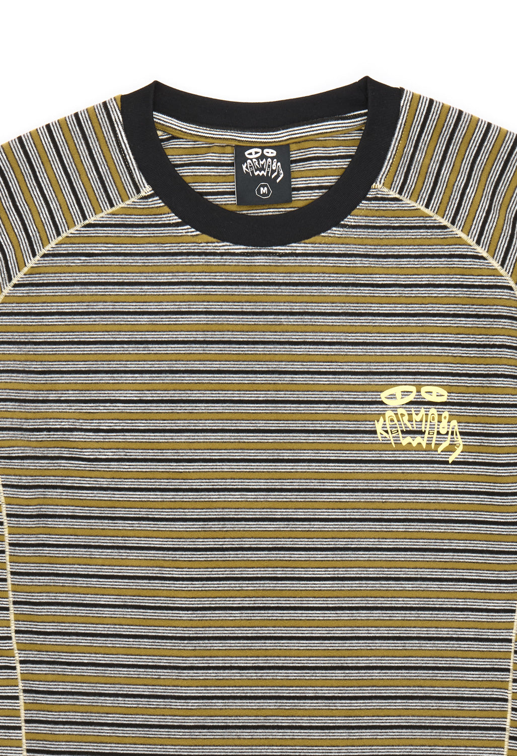 Karma8A Men's Contraste Long Sleeve Tee - Green
