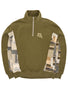 Karma8A Men's Fleece Panel Halfzipper - Green