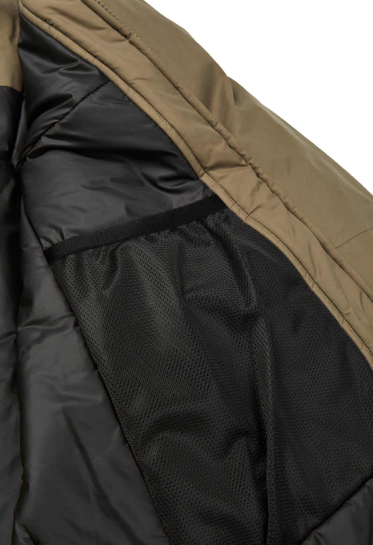 Goldwin Men's GORE-TEX WINDSTOPPER Puffy Mil Jacket - Taupe Grey