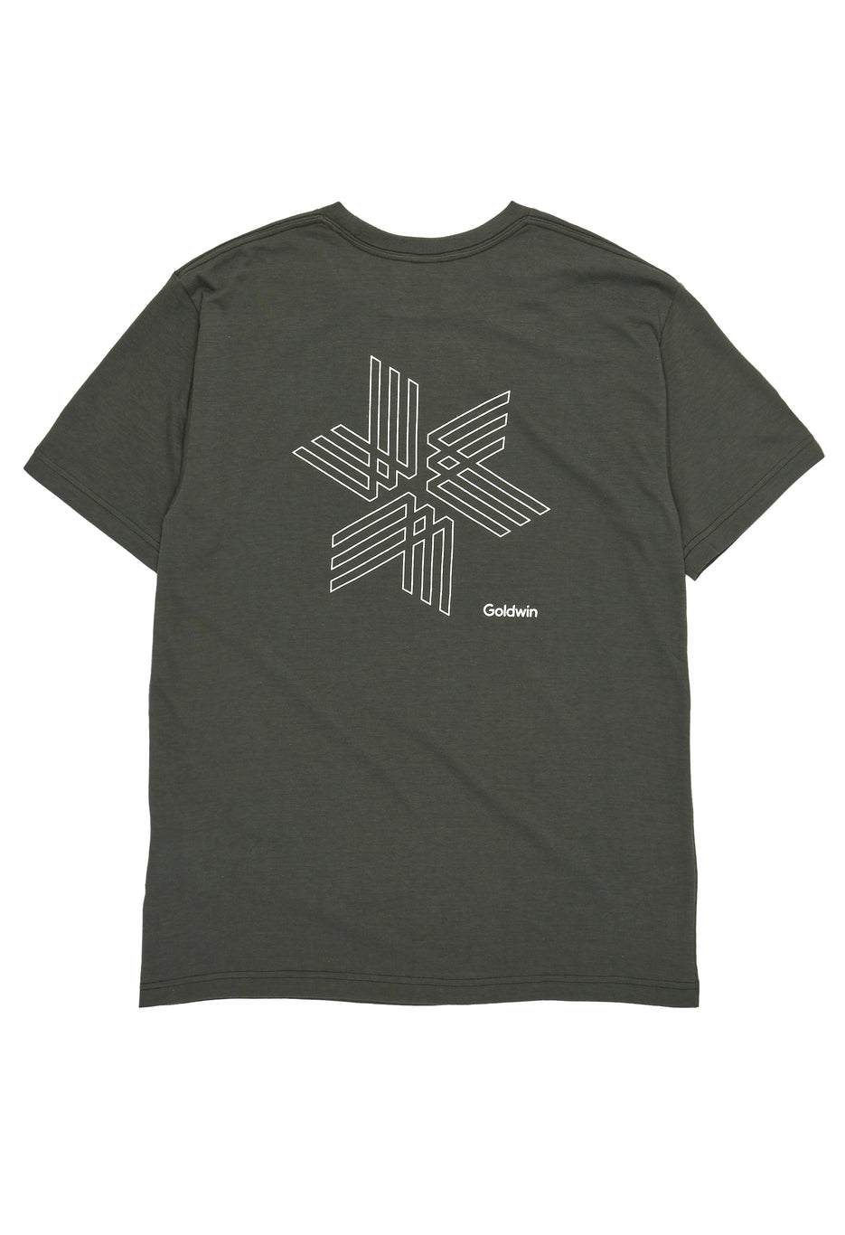 Goldwin Men's Logo Big Print T-shirt - Olive Drab