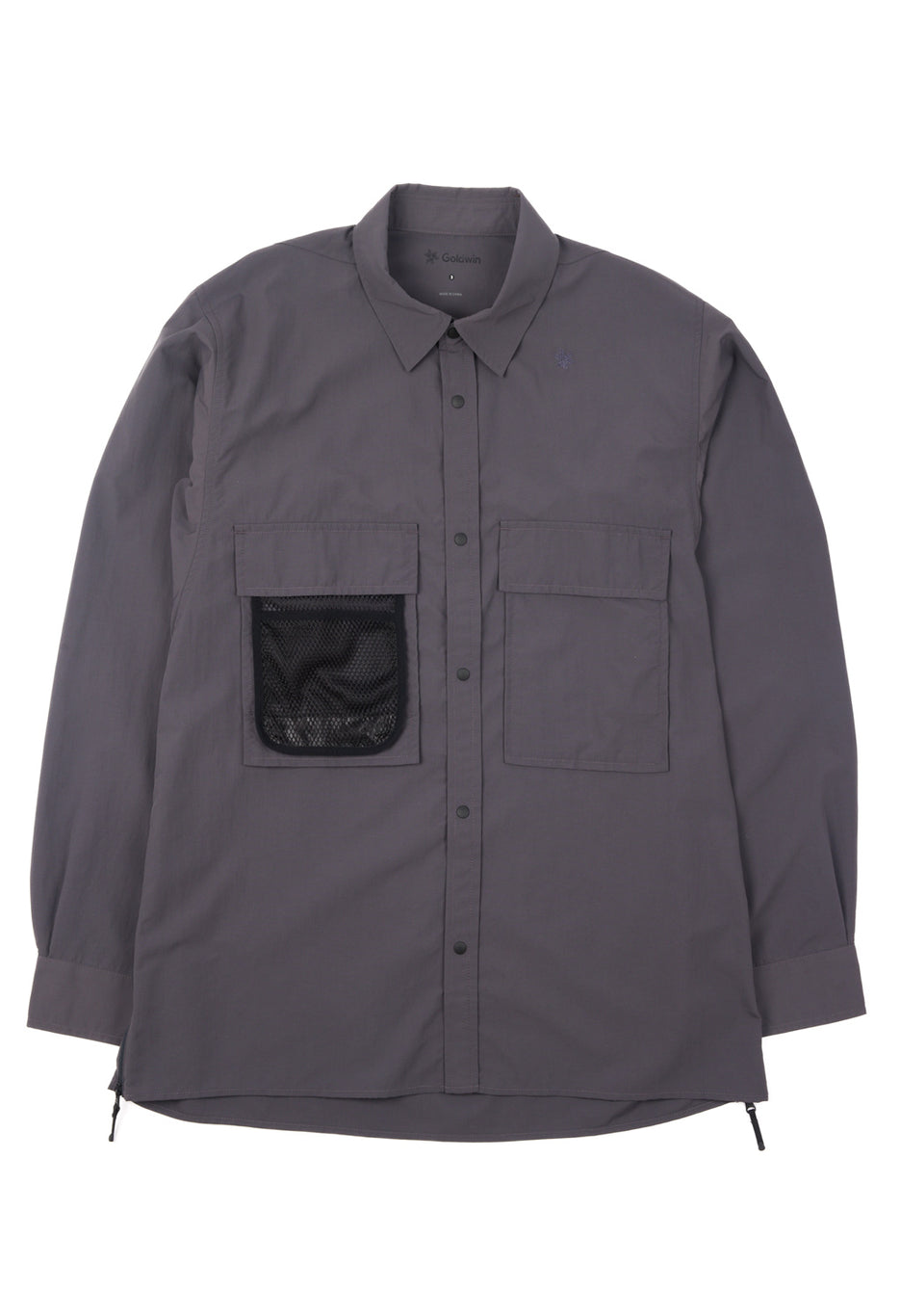 Goldwin Men's Field Venti Nylon Shirt - Deep Charcoal