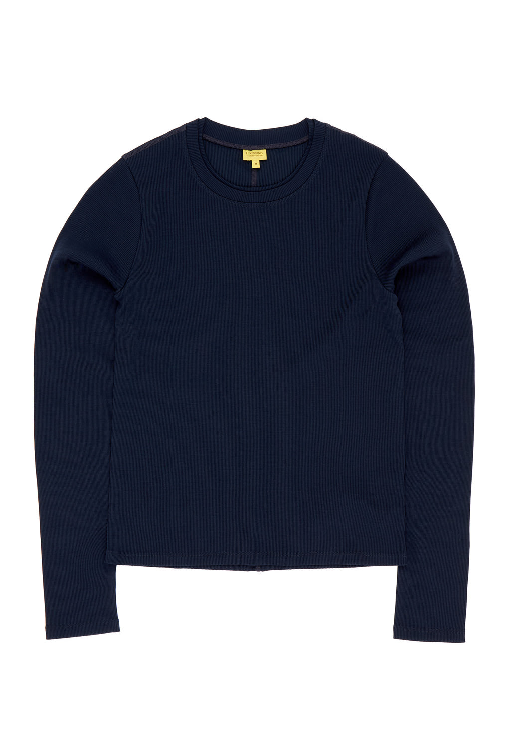 Hikerkind Women's Ribbed Merino Long Sleeve 01 - Woad