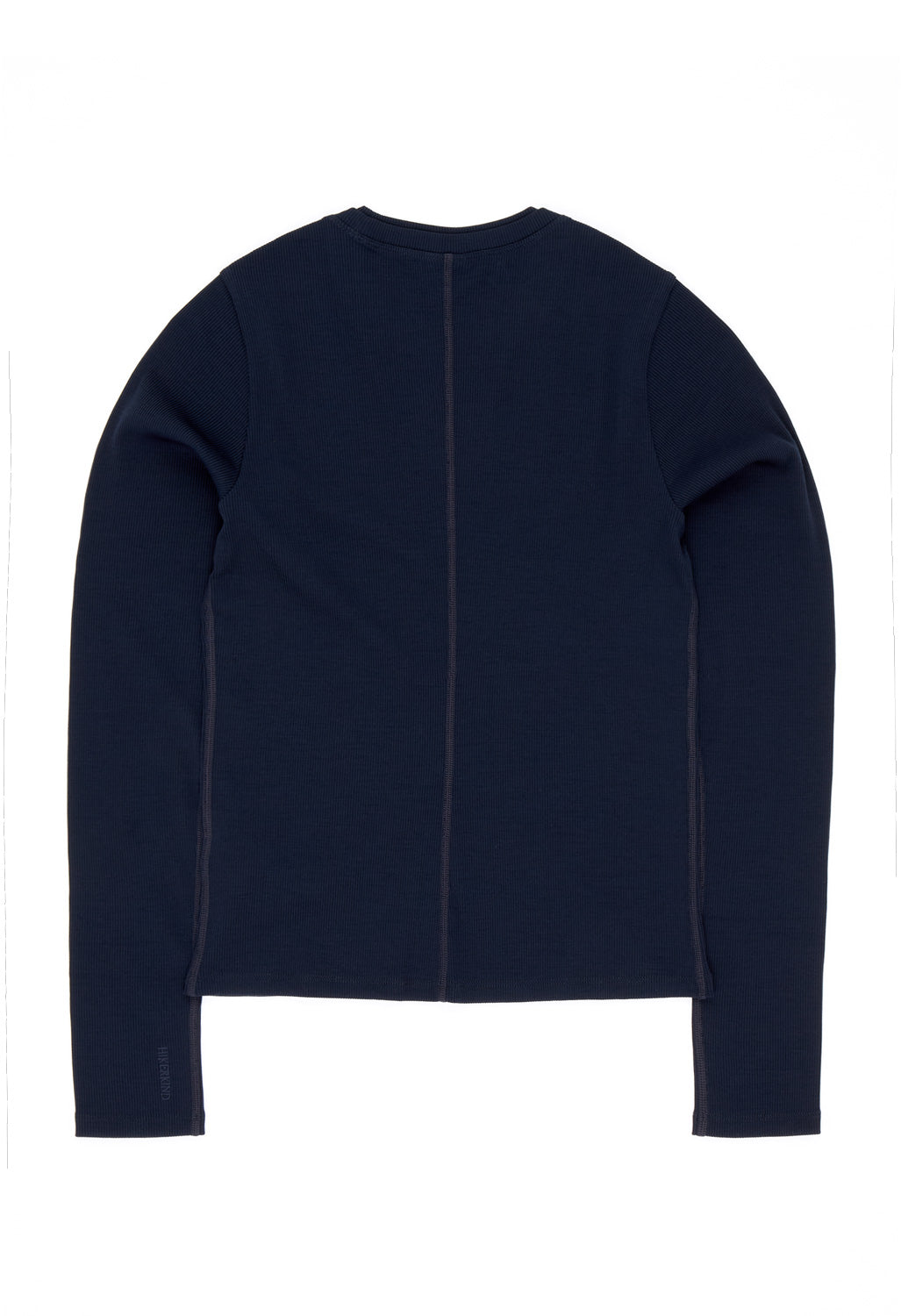 Hikerkind Women's Ribbed Merino Long Sleeve 01 - Woad