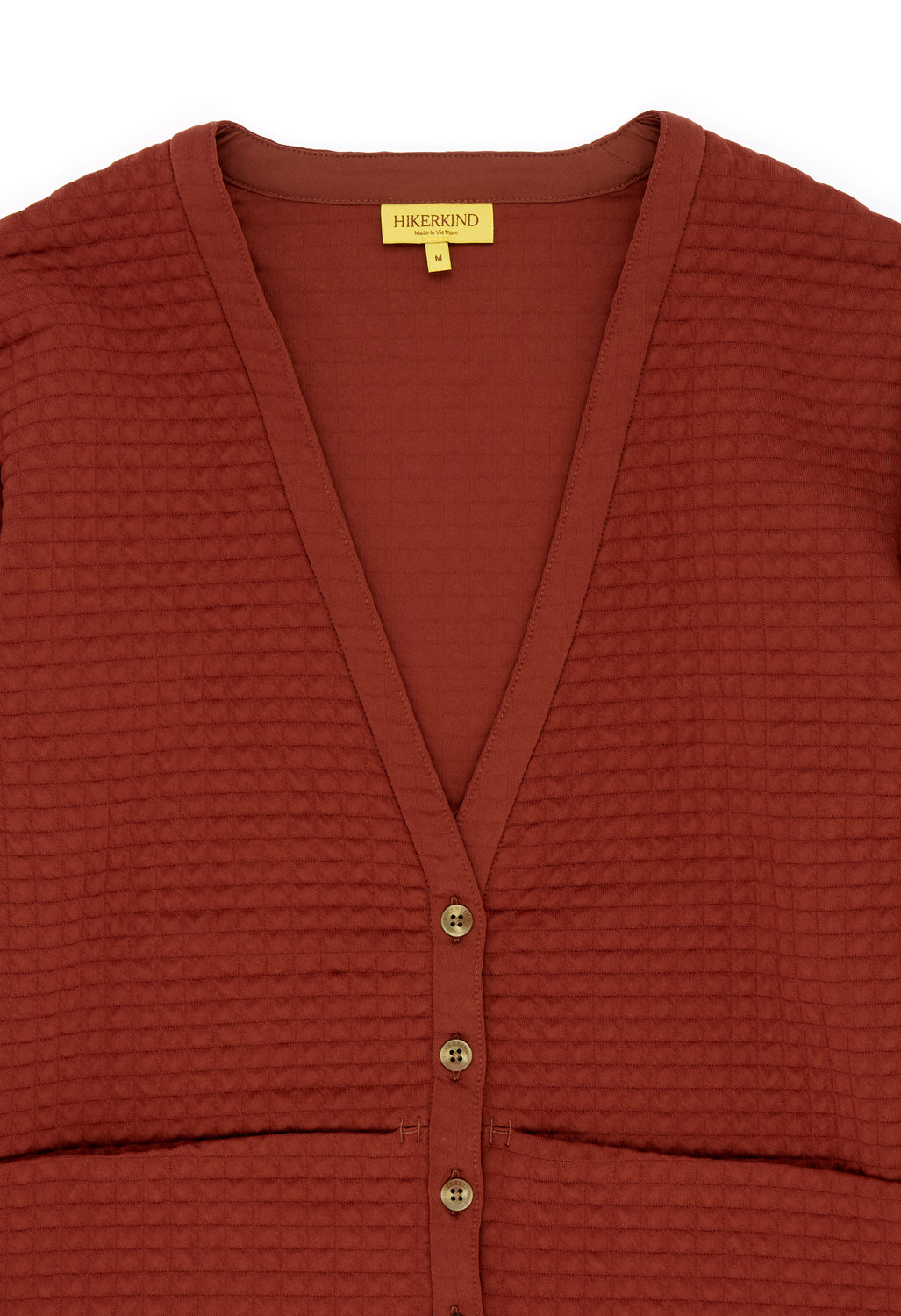 Hikerkind Women's Midlayer Cardigan 01 - Redwood