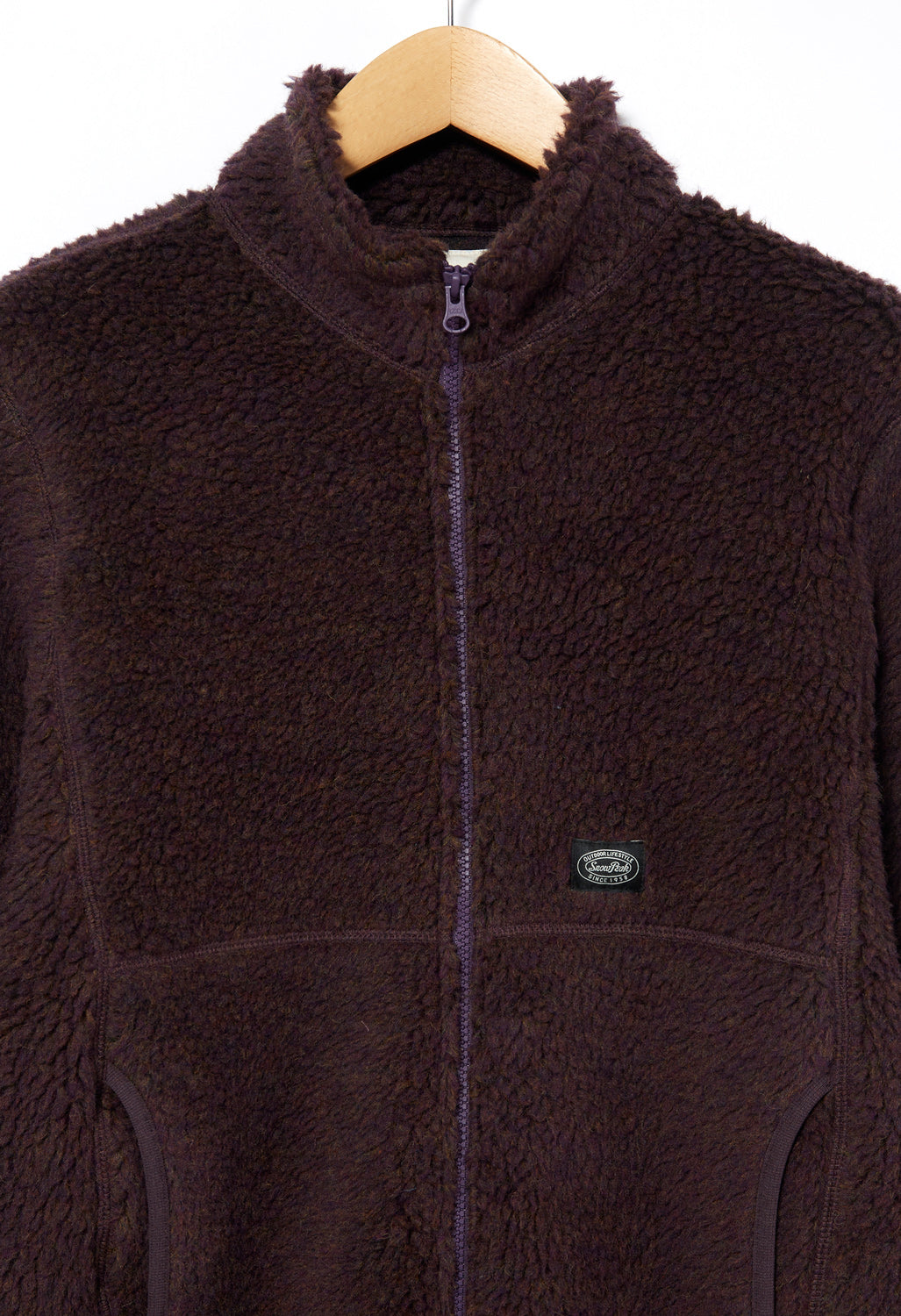 Snow Peak Wool Fleece Jacket Purple Outsiders Store UK