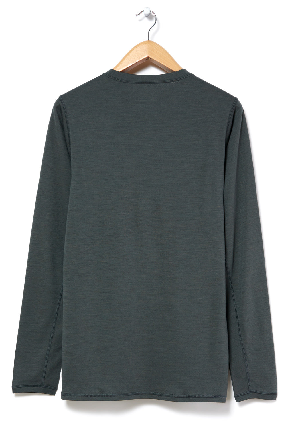 Snow Peak Men's Recycled Pe/Wo Long Sleeved T-Shirt - Forest Green