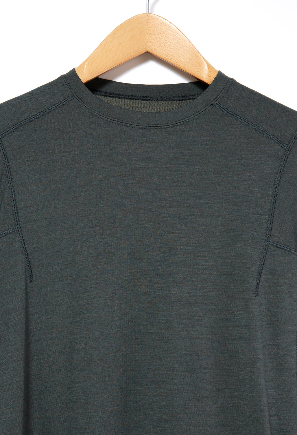 Snow Peak Men's Recycled Pe/Wo Long Sleeved T-Shirt - Forest Green