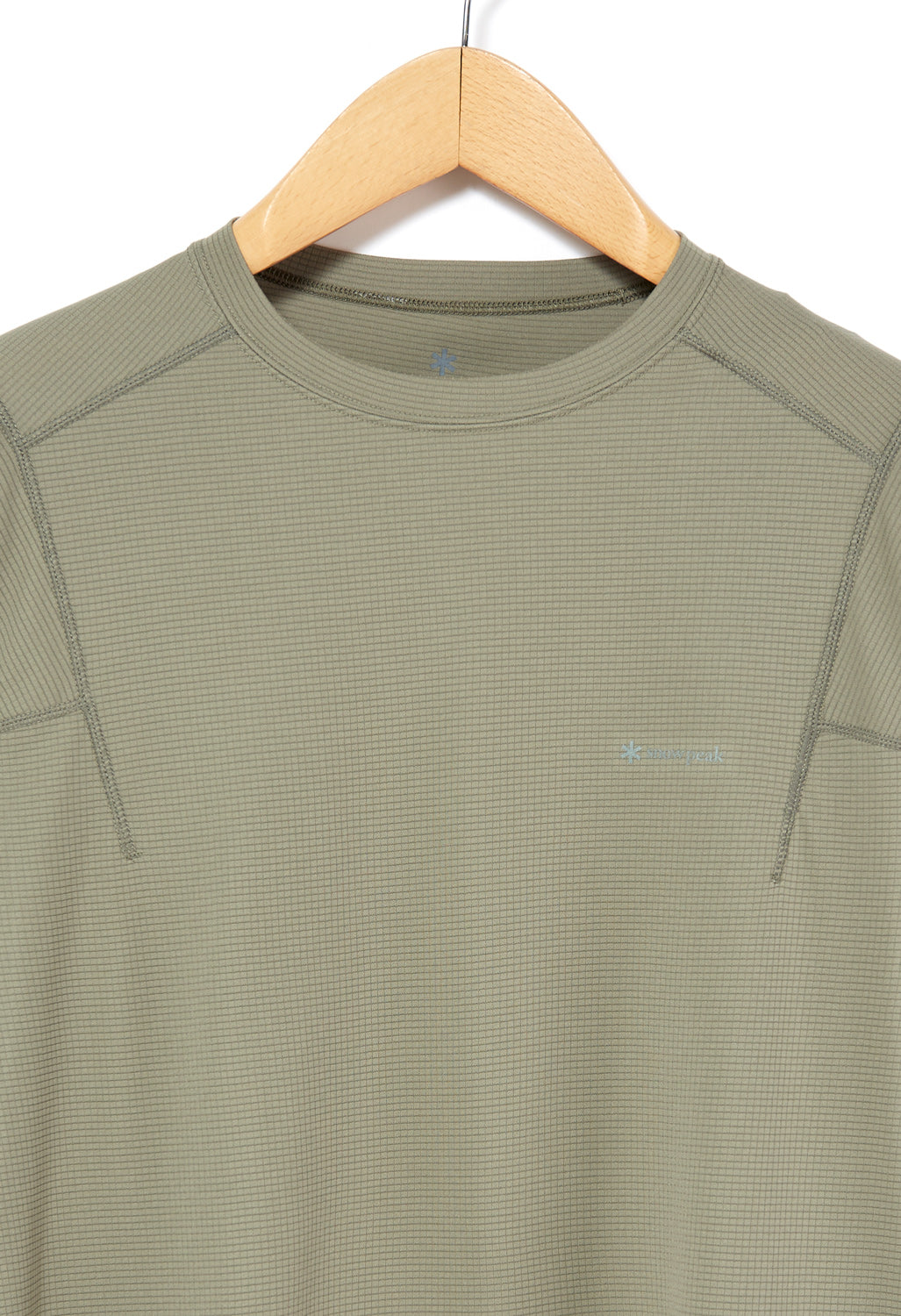 Snow Peak Men's Pe Power Dry T shirt - Khaki