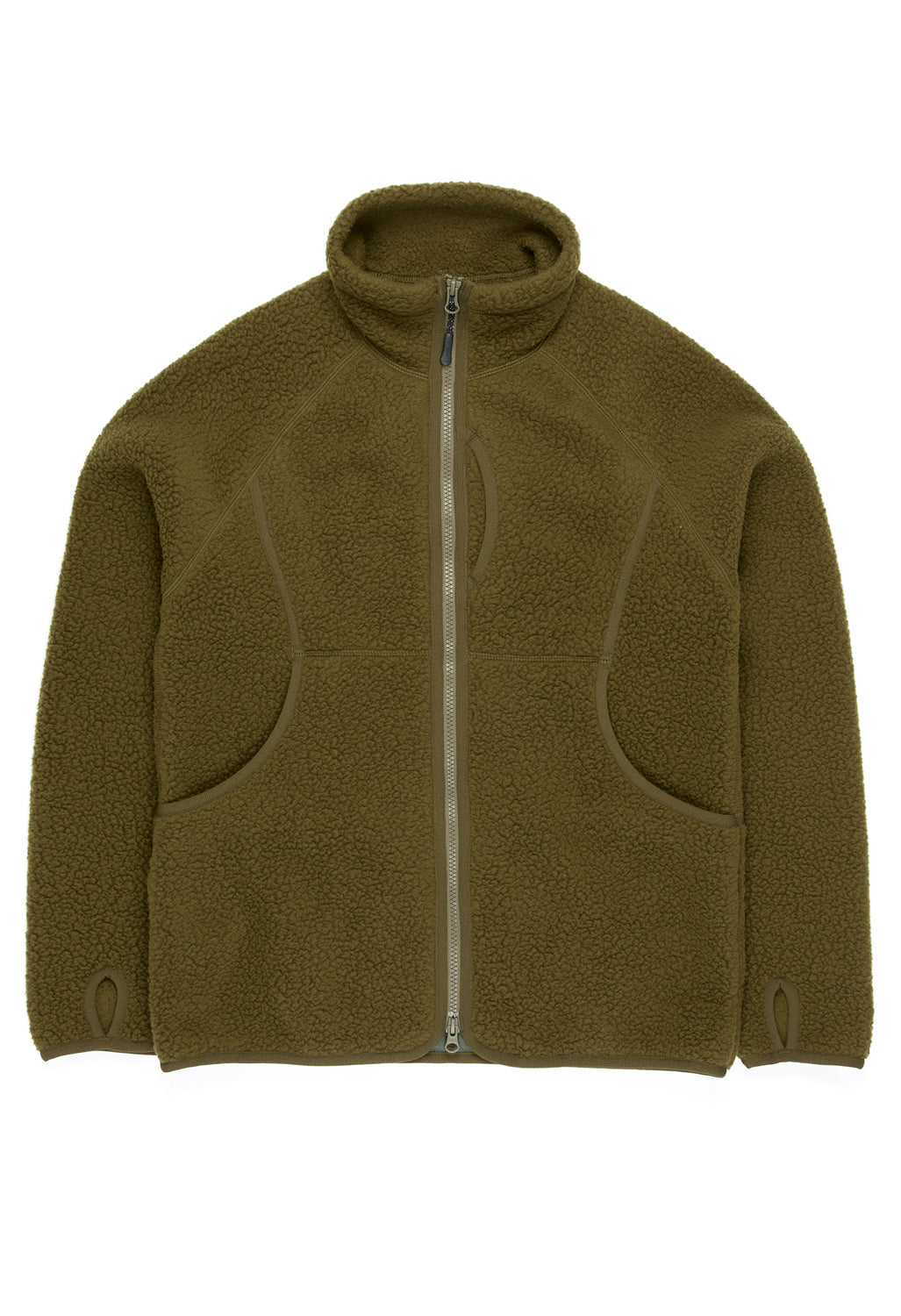 Snow Peak Men's Thermal Boa Fleece Jacket - Olive