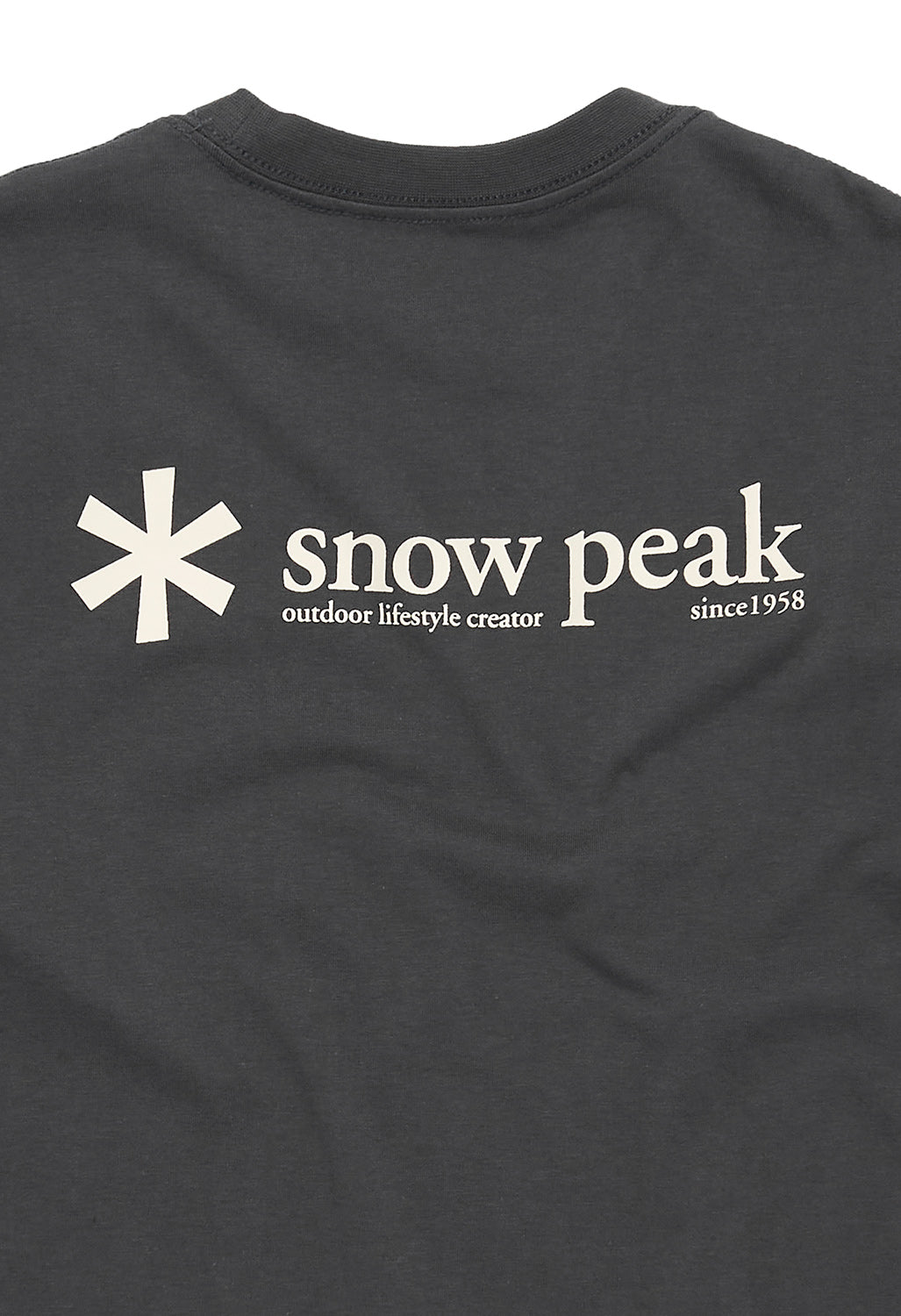 Snow Peak Men's Snow Peak Logo T-shirt - Charcoal
