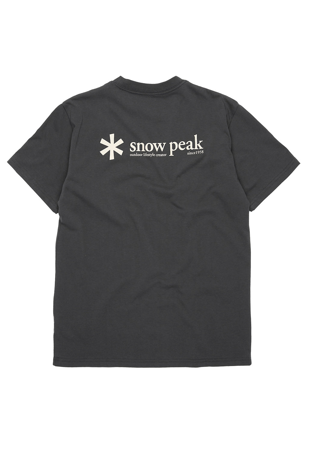 Snow Peak Men's Snow Peak Logo T-shirt - Charcoal