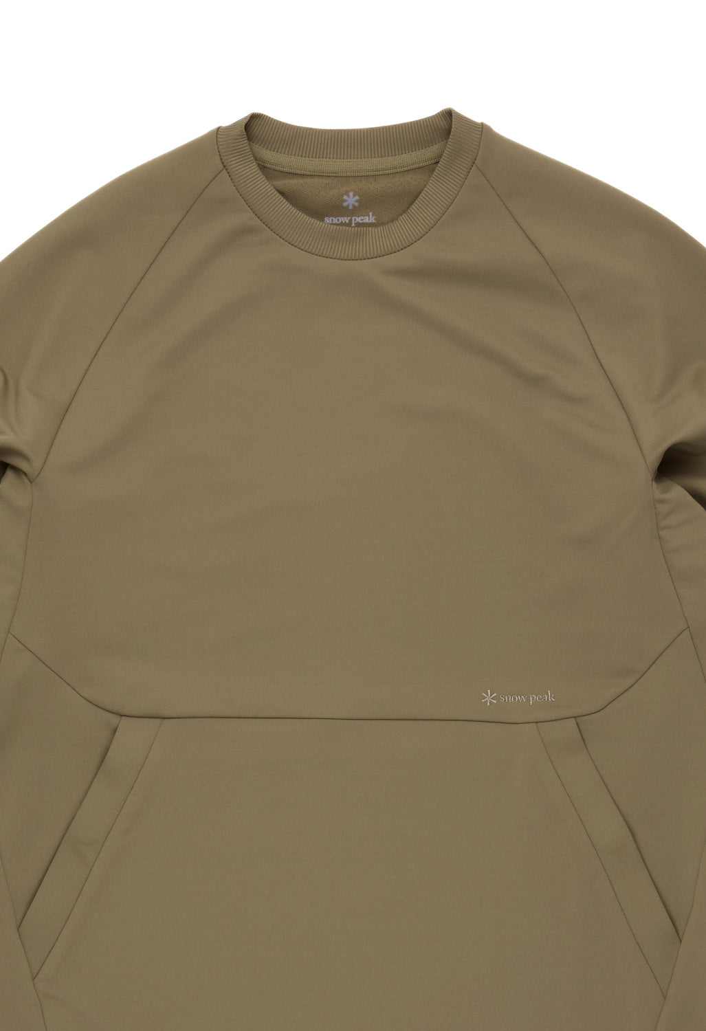 Snow Peak Men's Quick Dry Sweatshirt Pullover - Khaki