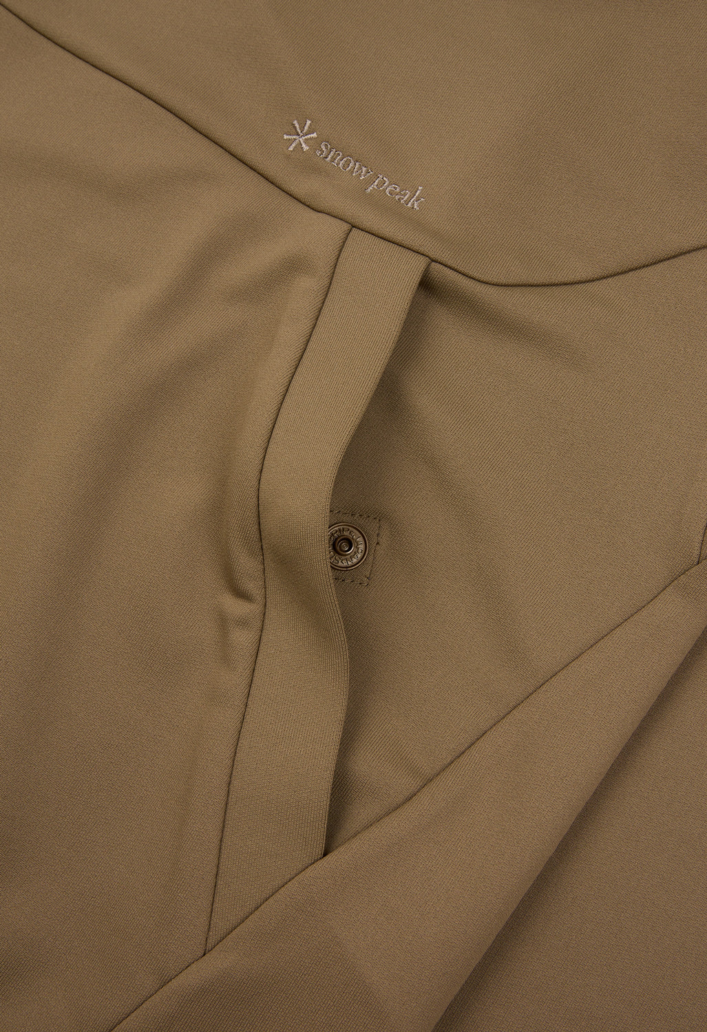 Snow Peak Men's Quick Dry Sweatshirt Pullover - Khaki