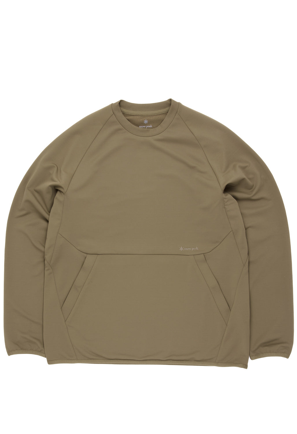 Snow Peak Men's Quick Dry Sweatshirt Pullover - Khaki