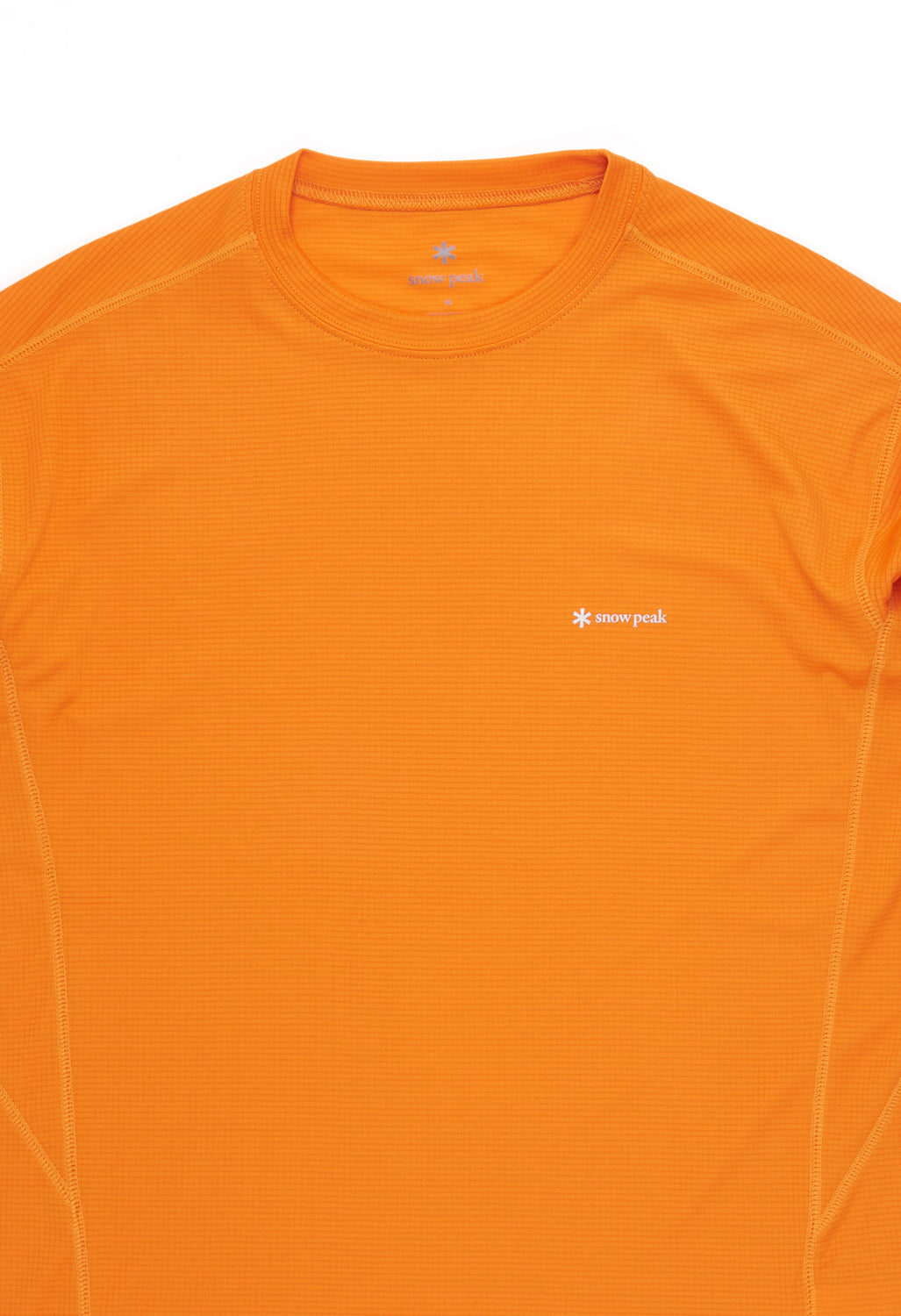 Snow Peak Men's Pe Power Dry Short Sleeve T-Shirt - Orange