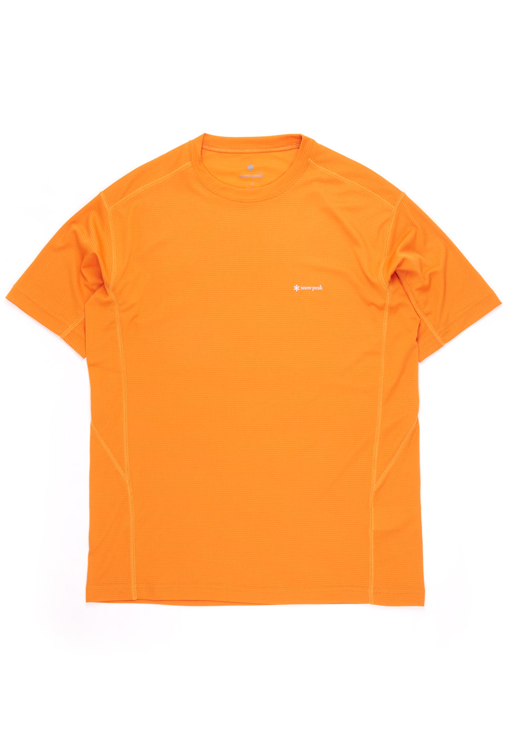 Snow Peak Men's Pe Power Dry Short Sleeve T-Shirt - Orange