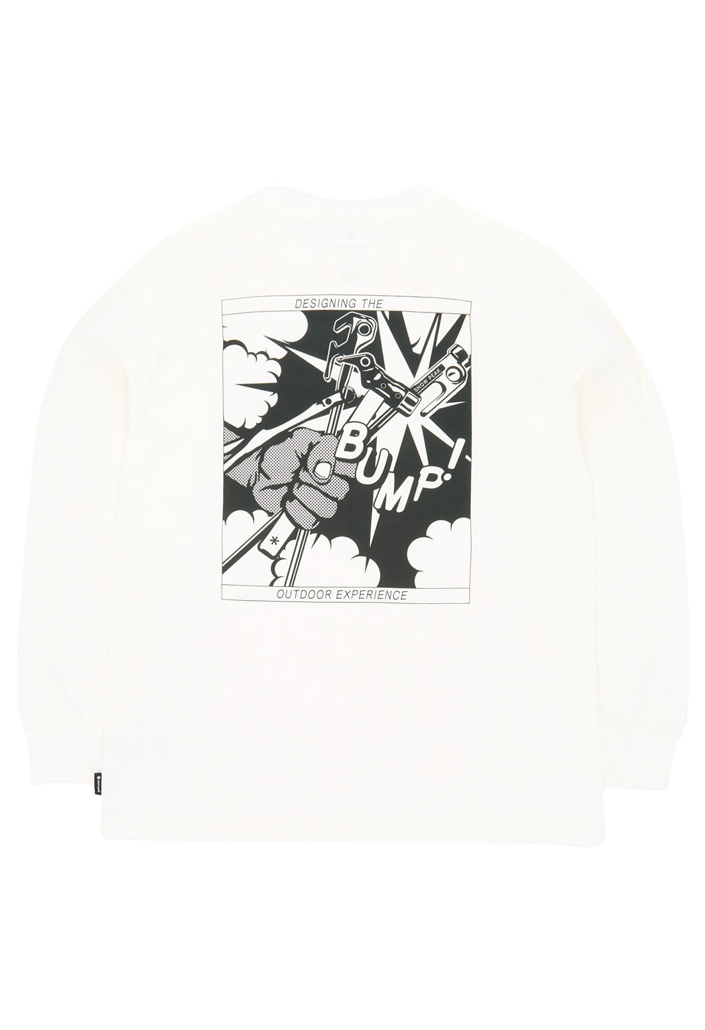 Snow Peak Solid & Delta Stake Long Sleeve T-Shirt - Off White