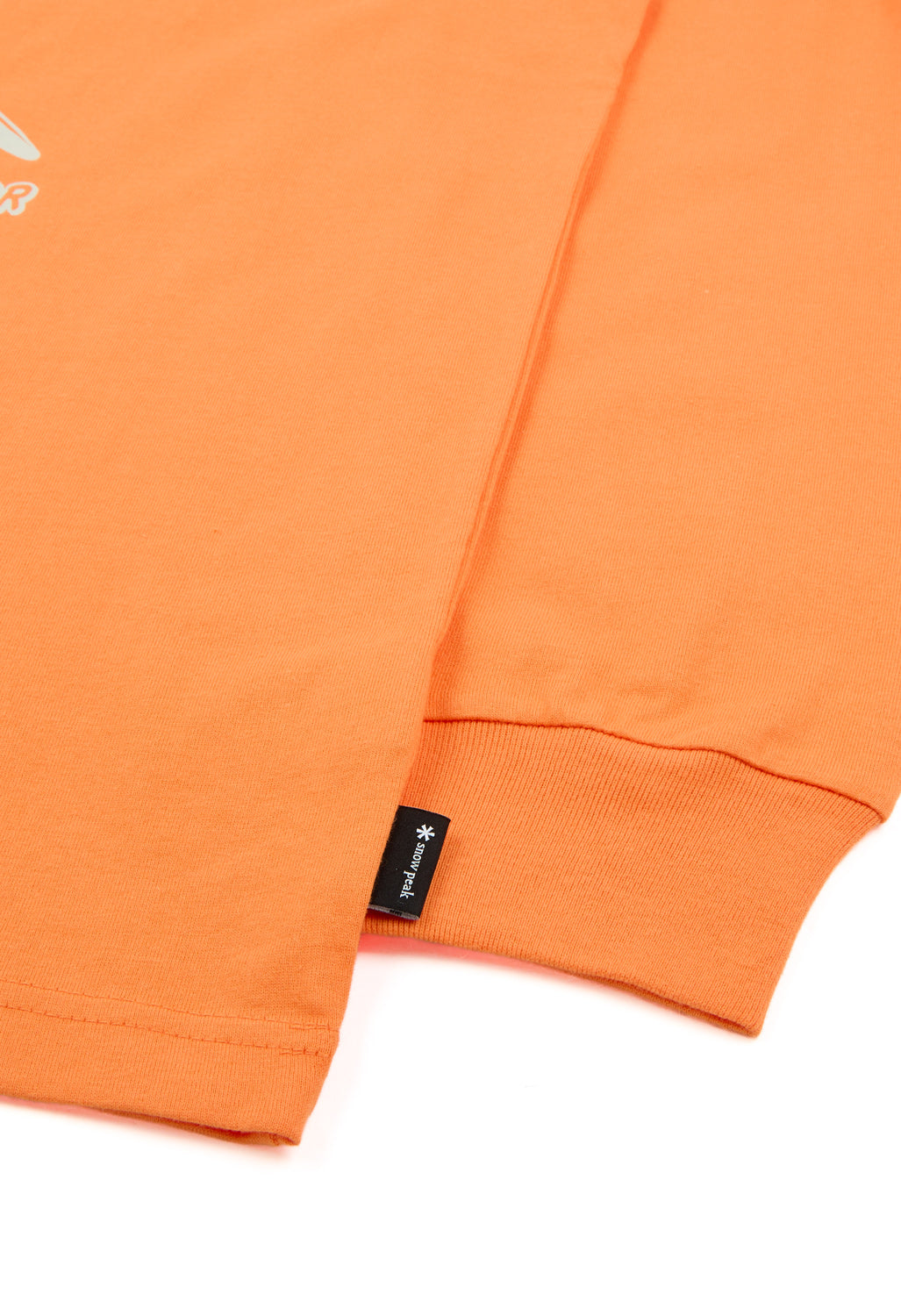 Snow Peak Solid & Delta Stake Long Sleeve T-Shirt - Orange