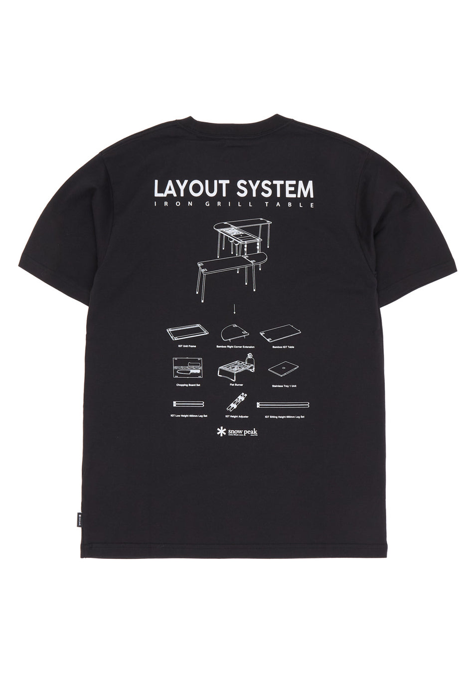 Snow Peak Men's IGT T Shirt - Black