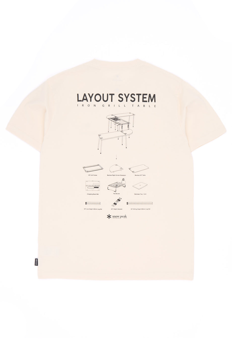 Snow Peak Men's IGT T Shirt - Ecru