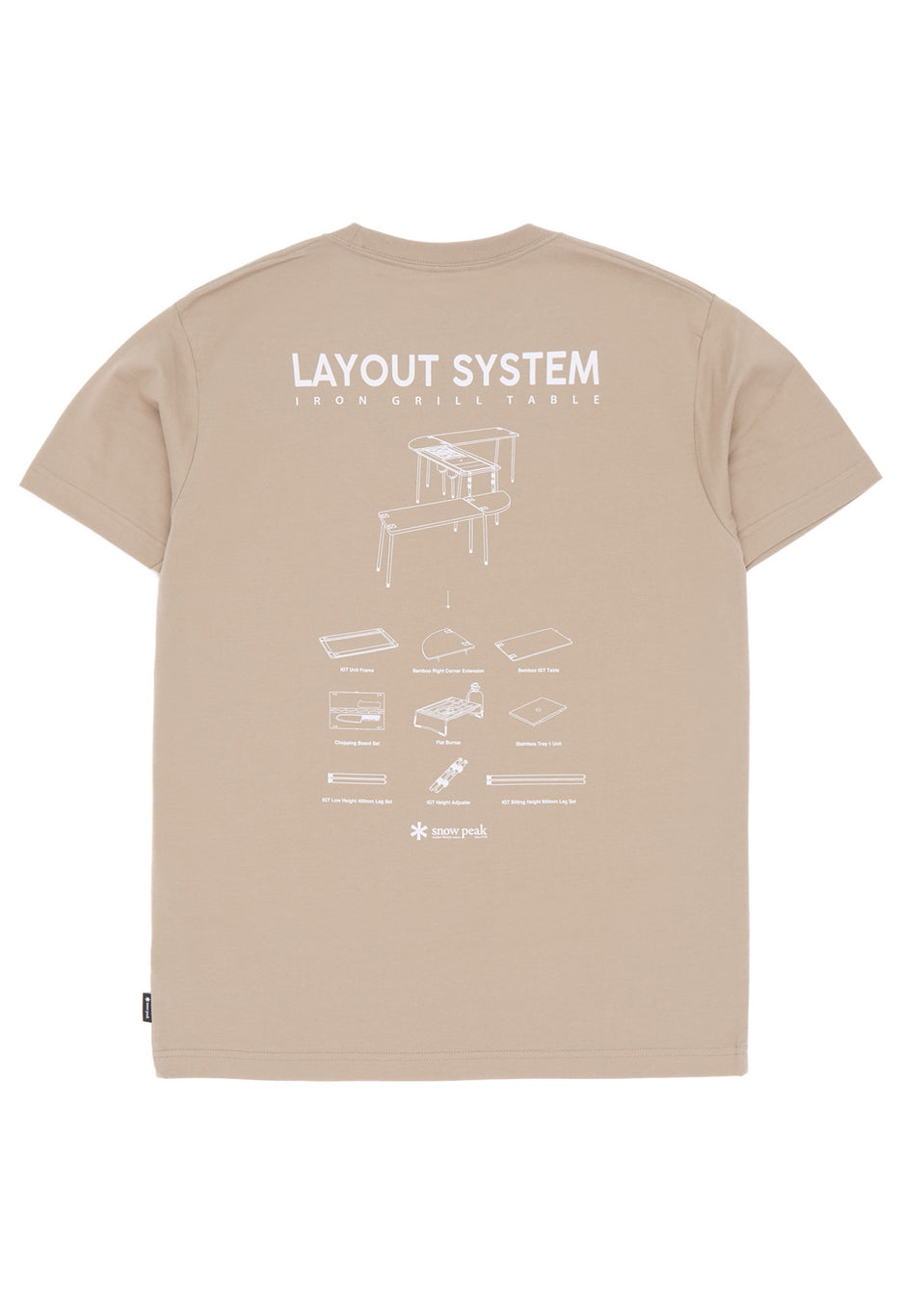 Snow Peak Men's IGT T Shirt - Beige