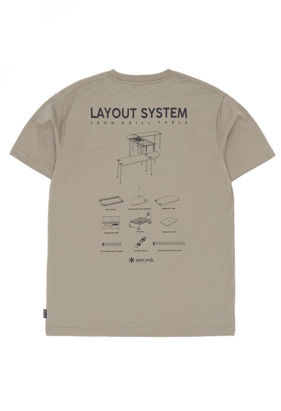 Snow Peak Men's IGT T Shirt - Olive