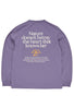 Snow Peak Living With Nature Long Sleeve T-Shirt - Purple