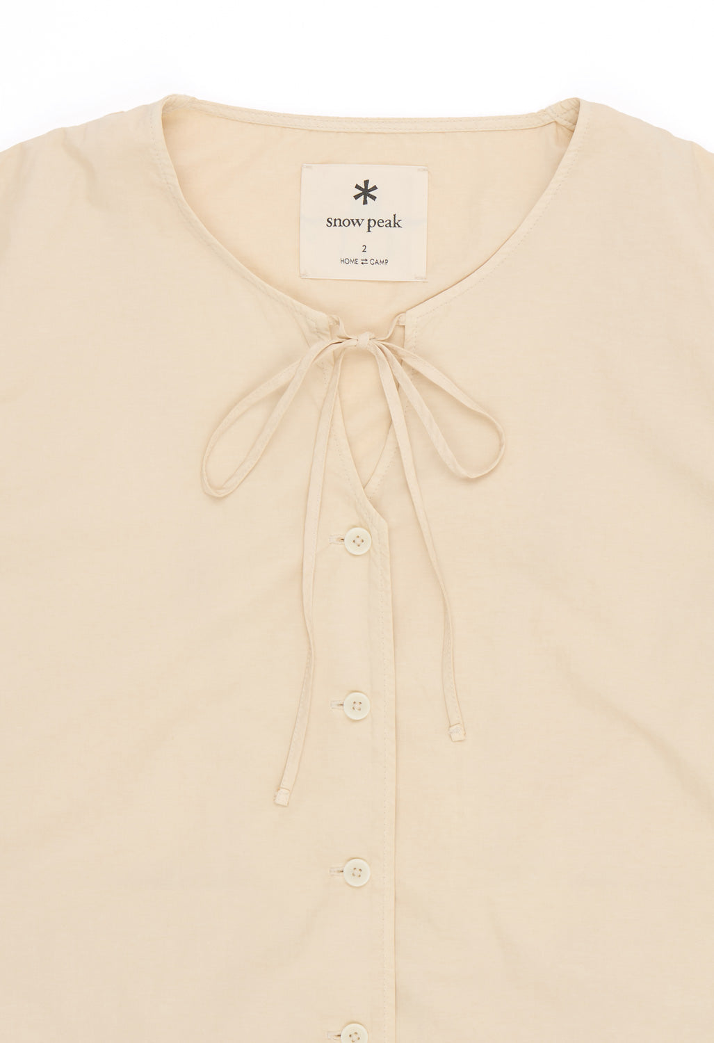 Snow Peak Garment Dyed Blouse - Ivory