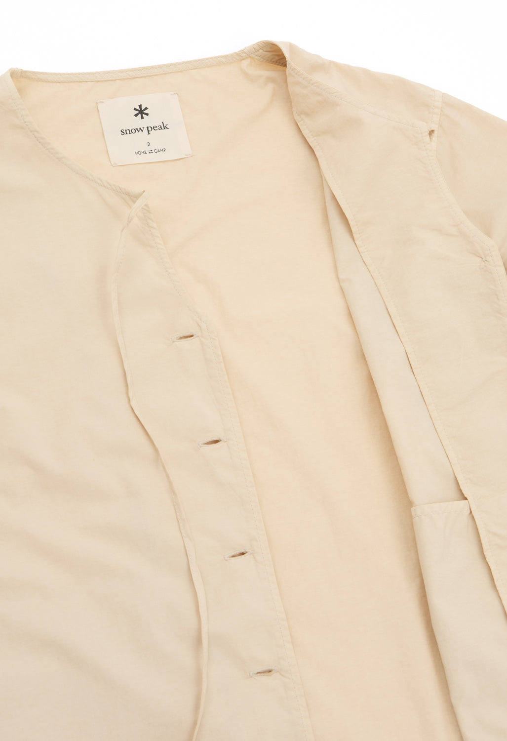 Snow Peak Garment Dyed Blouse - Ivory
