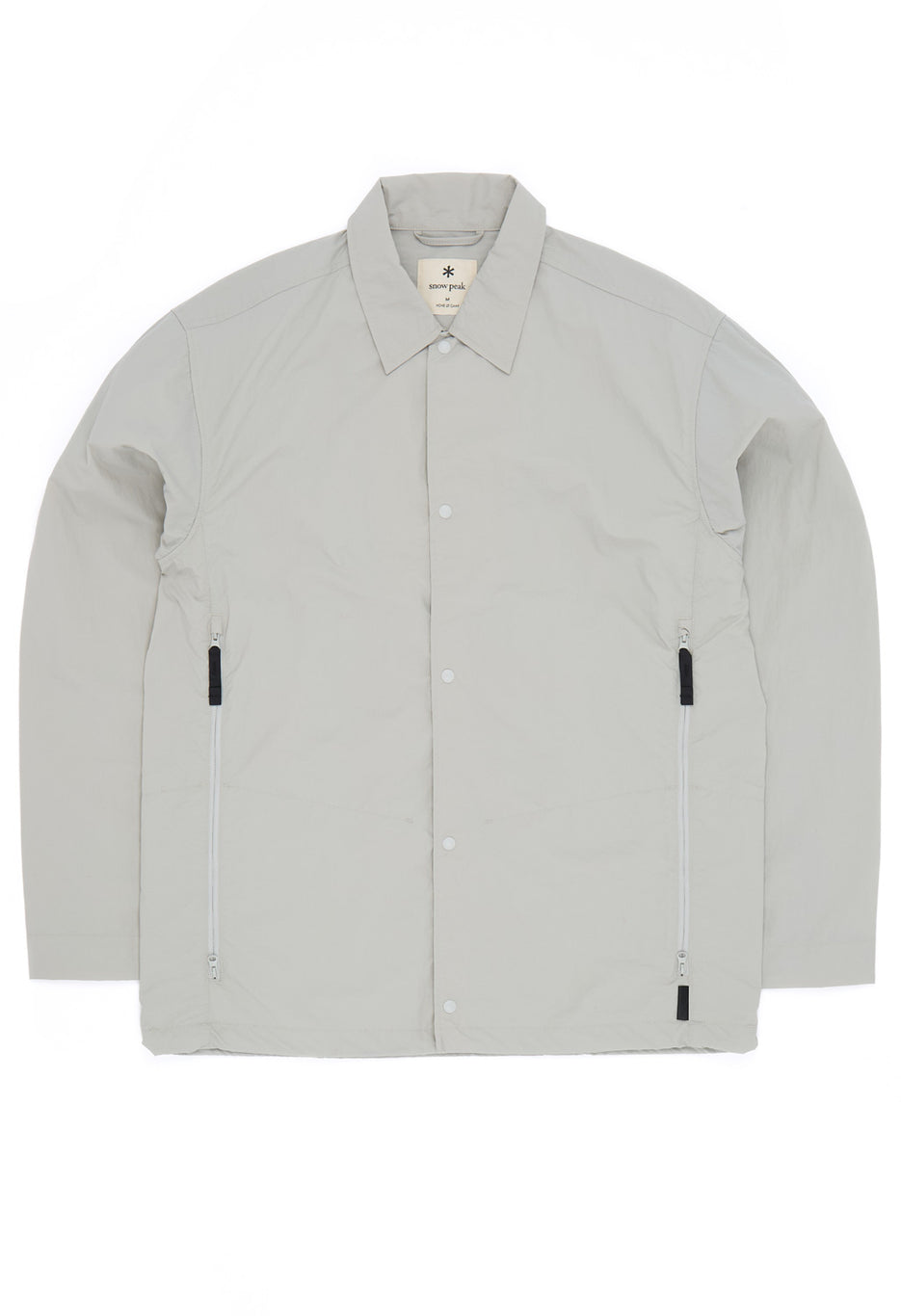 Snow Peak Nylon Tussah Utility Storage Shirt - Light Grey