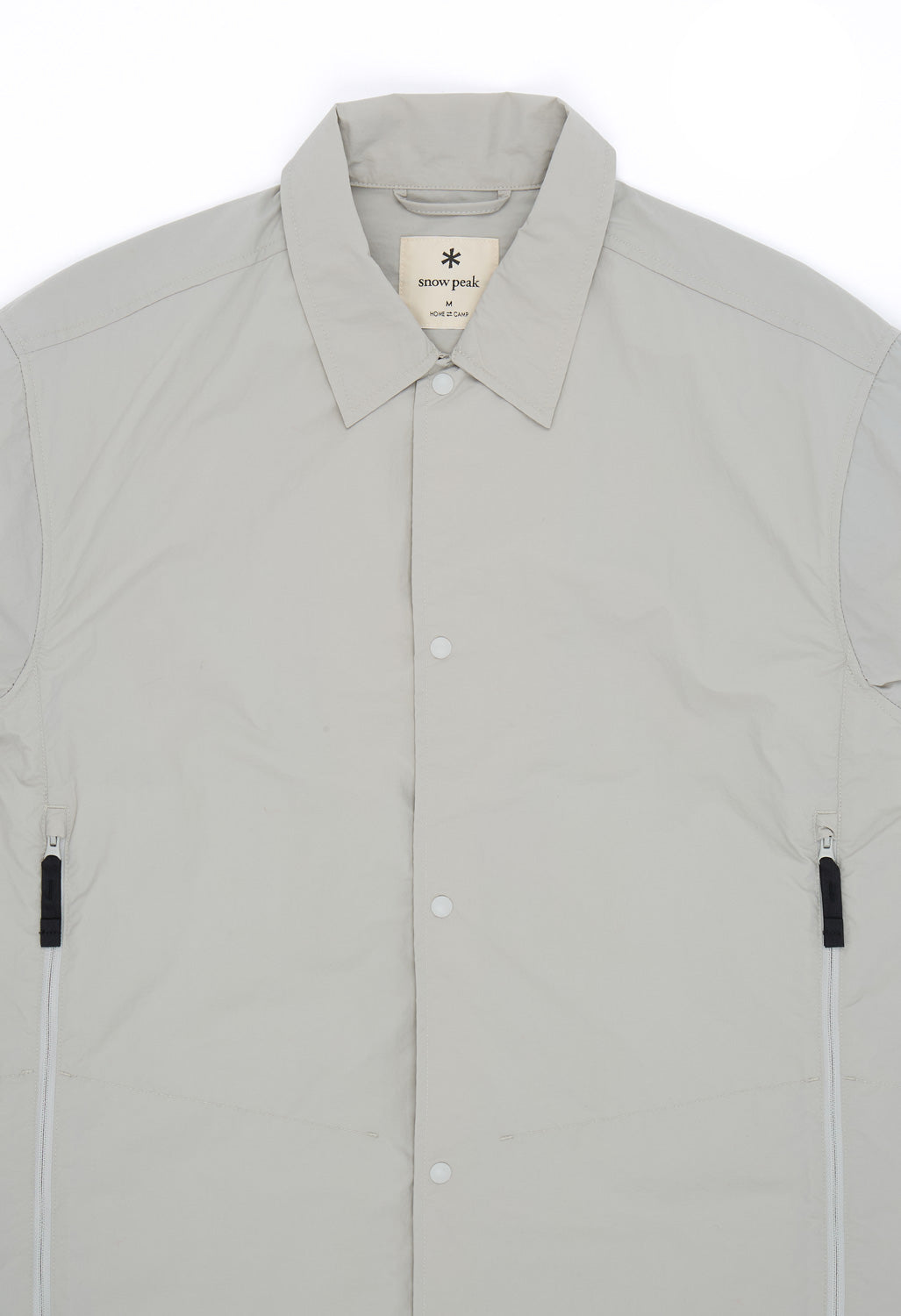 Snow Peak Nylon Tussah Utility Storage Shirt - Light Grey