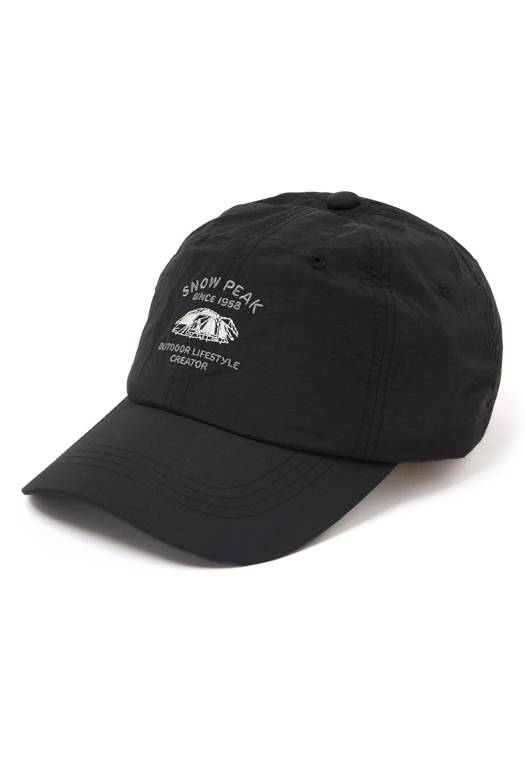 Snow Peak Camping Embroidery Cap - Black