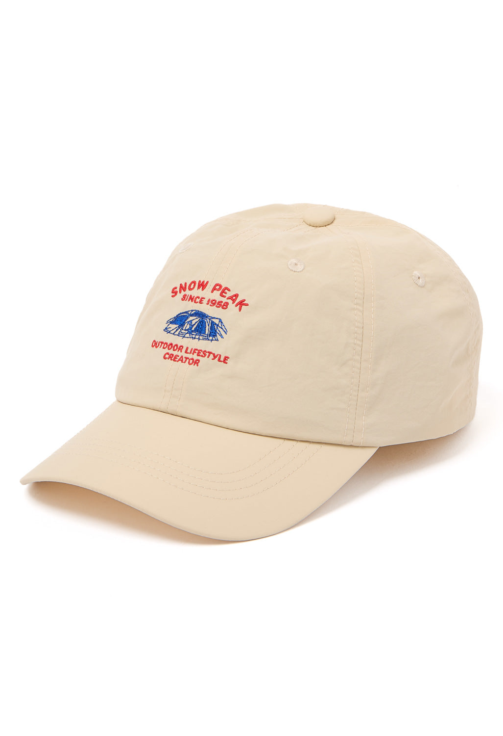 Snow Peak Camping Embroidery Cap - Ivory