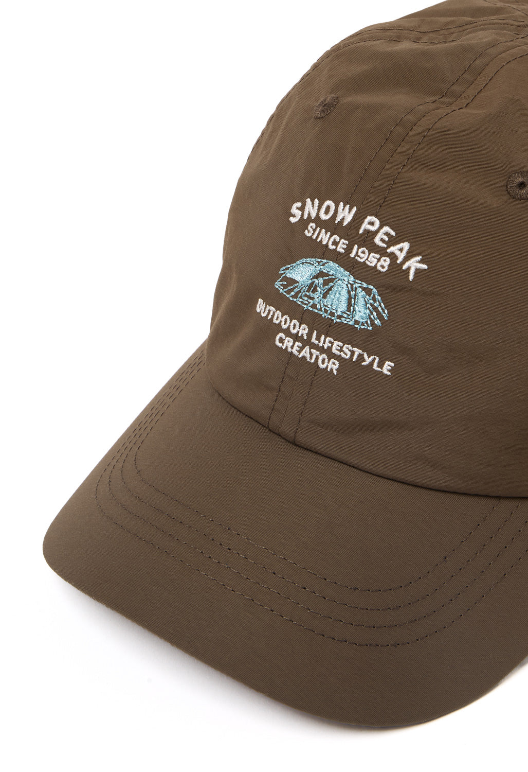 Snow Peak Camping Embroidery Cap - Brown