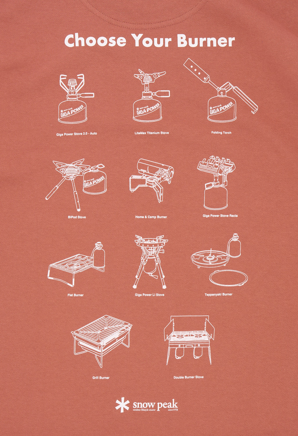 Snow Peak Choose Your Burner Sweatshirt - Pink