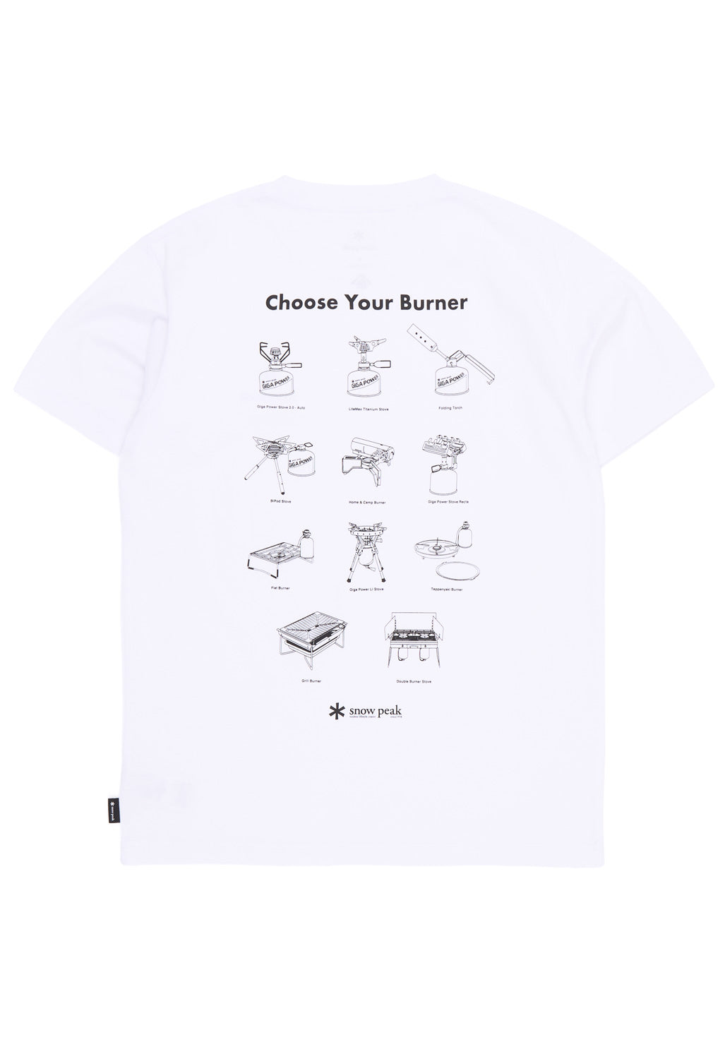 Snow Peak Choose Your Burner T-Shirt - White
