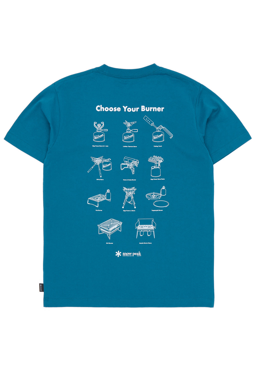 Snow Peak Choose Your Burner T-Shirt - Blue