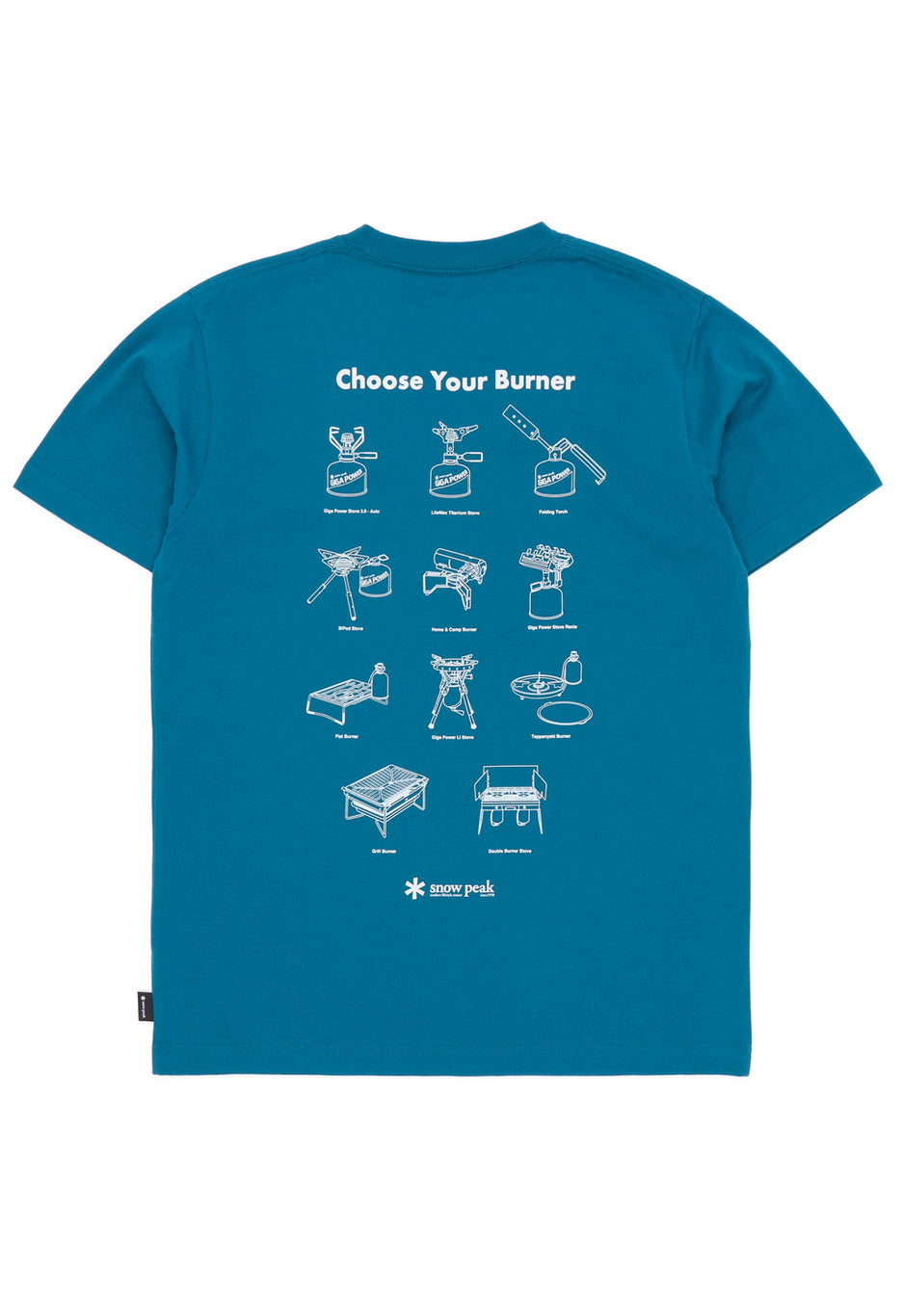 Snow Peak Choose Your Burner T-Shirt - Blue
