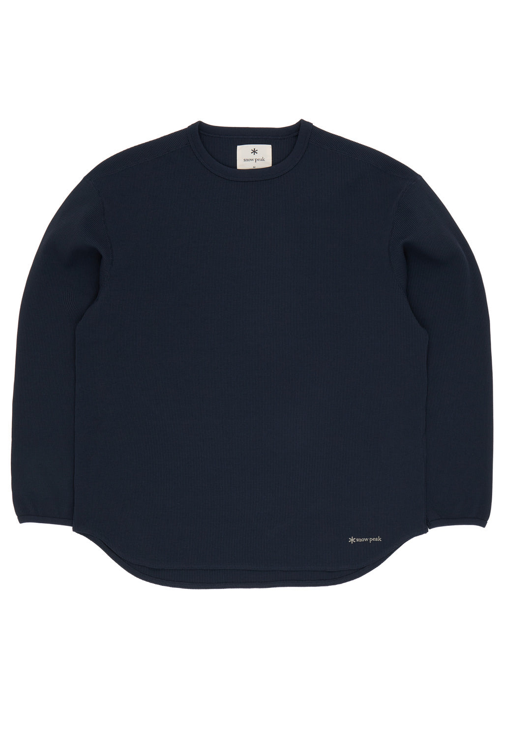 Snow Peak Men's Dry Waffle Long Sleeve T-Shirt - Dark Navy