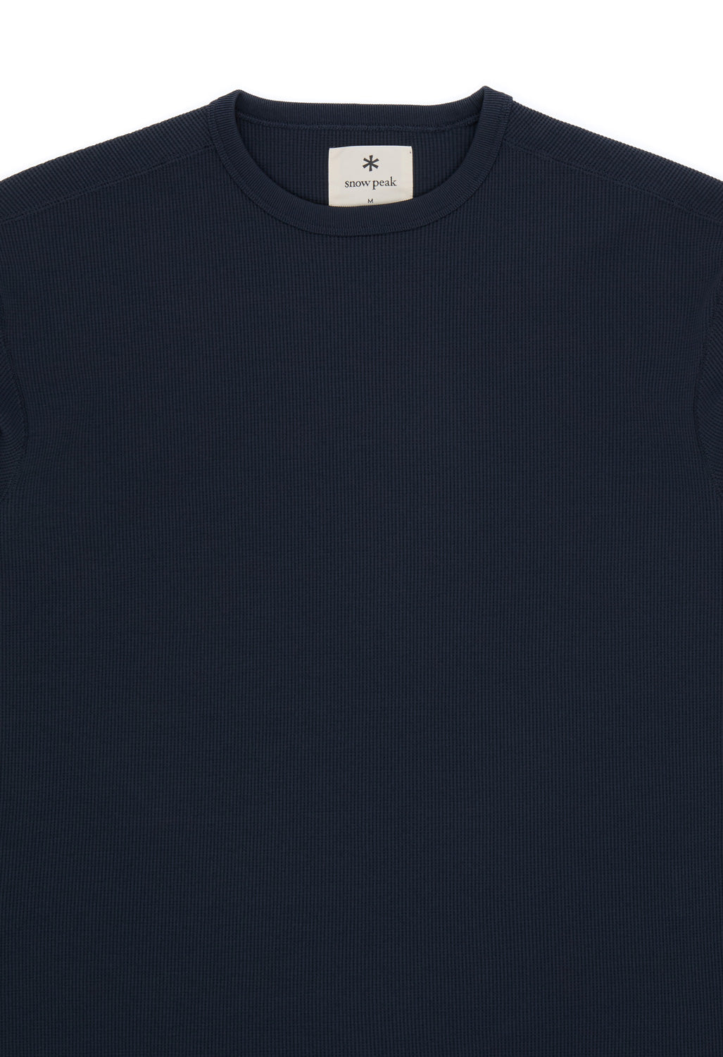 Snow Peak Men's Dry Waffle Long Sleeve T-Shirt - Dark Navy