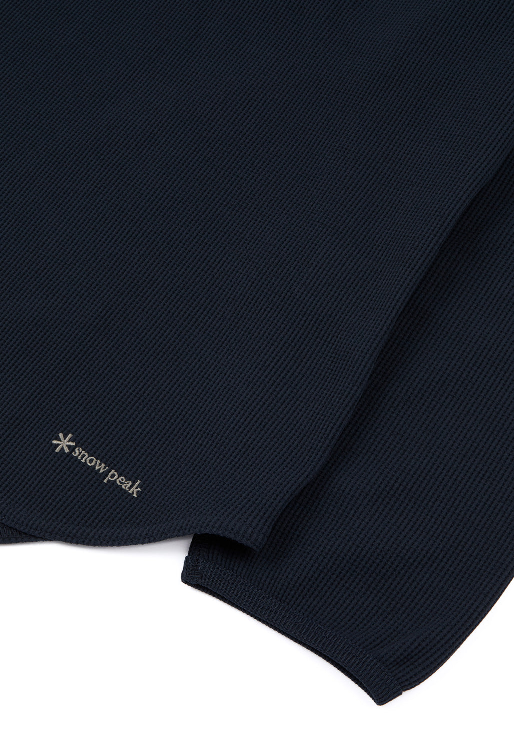 Snow Peak Men's Dry Waffle Long Sleeve T-Shirt - Dark Navy