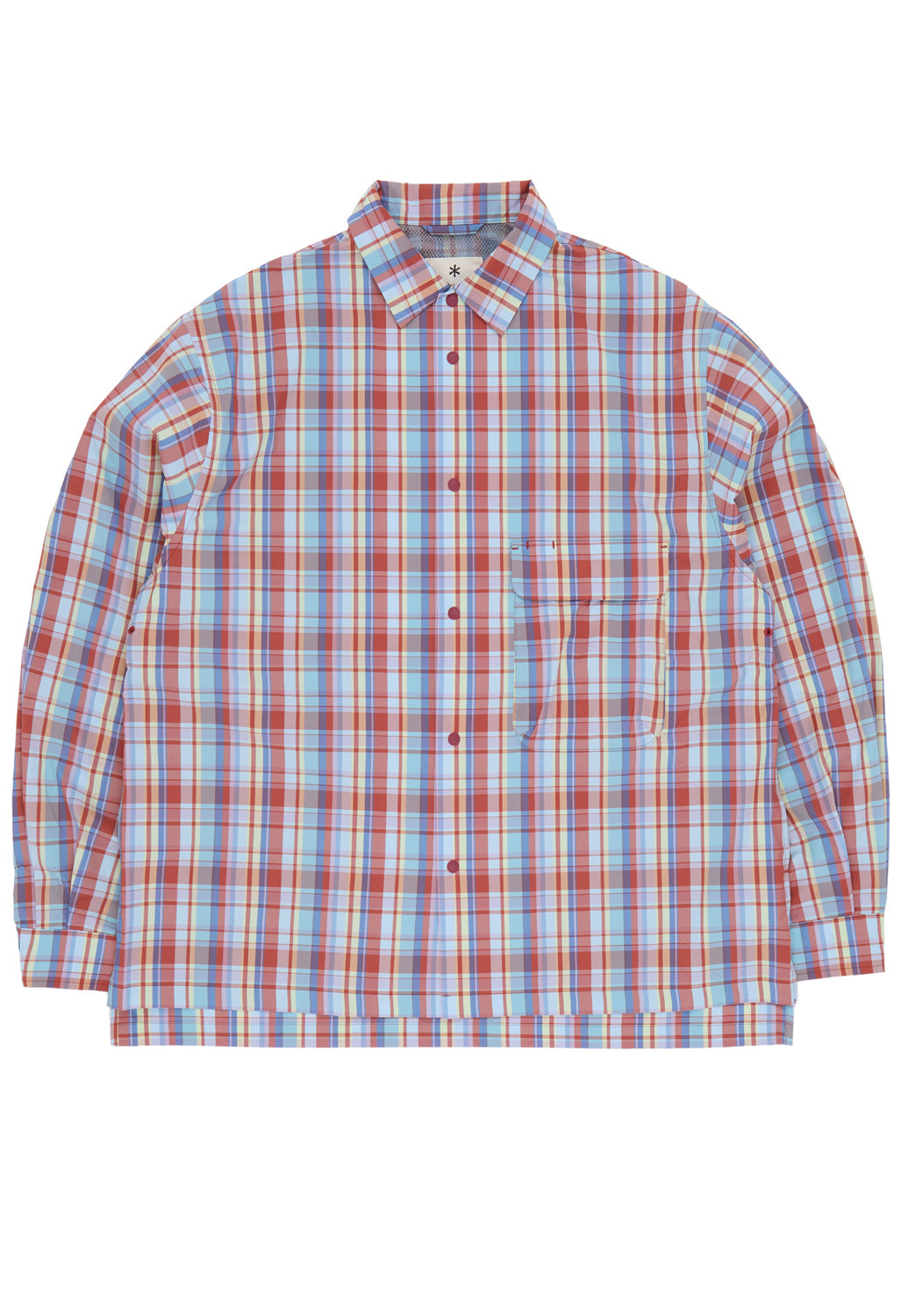 Snow Peak Men's Fade Check Breezy Shirt - Red