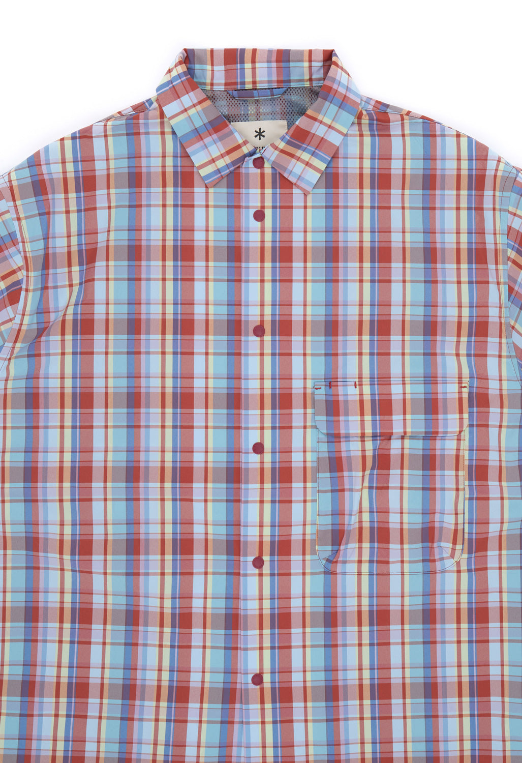 Snow Peak Men's Fade Check Breezy Shirt - Red