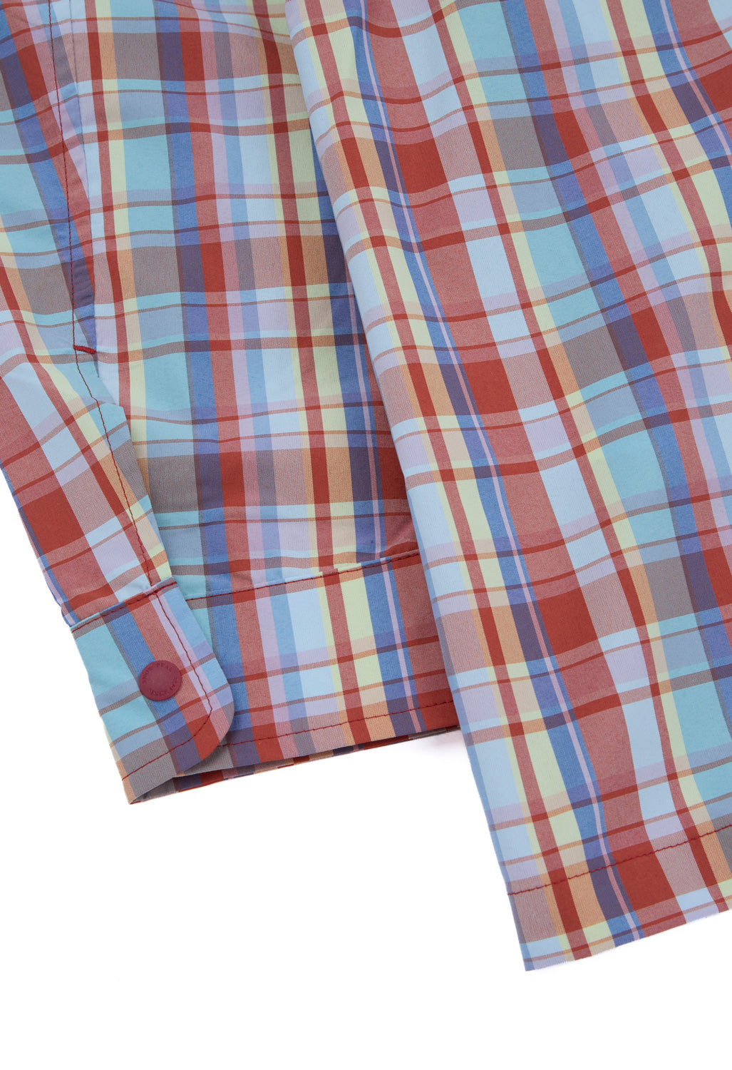 Snow Peak Men's Fade Check Breezy Shirt - Red