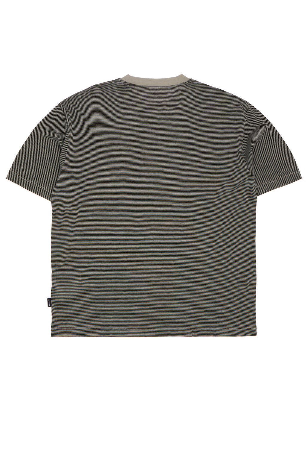 Snow Peak Men's Summer Wool Stripe T-Shirt - Greige