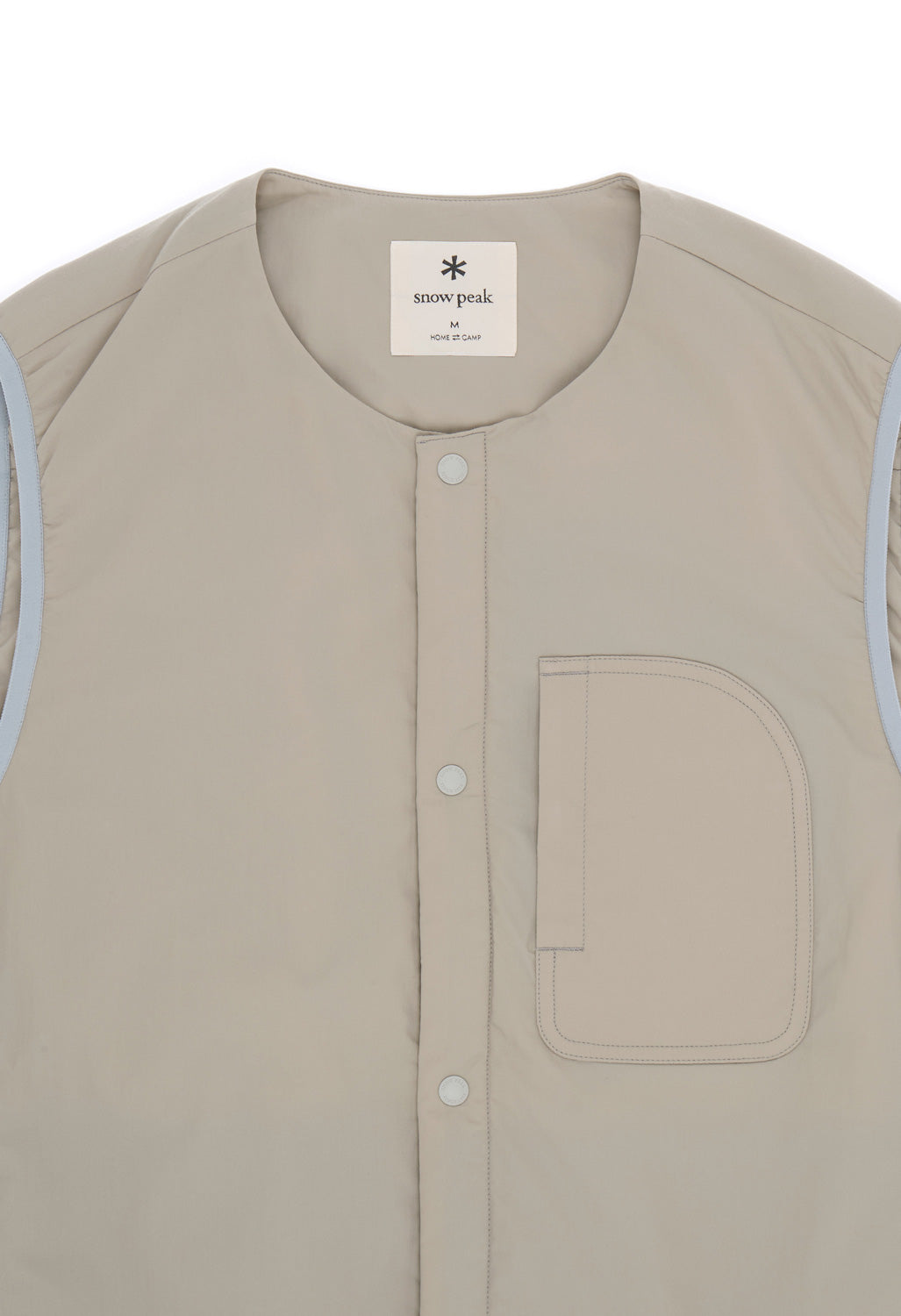 Snow Peak Men's Flexible Insulated Vest - Greige