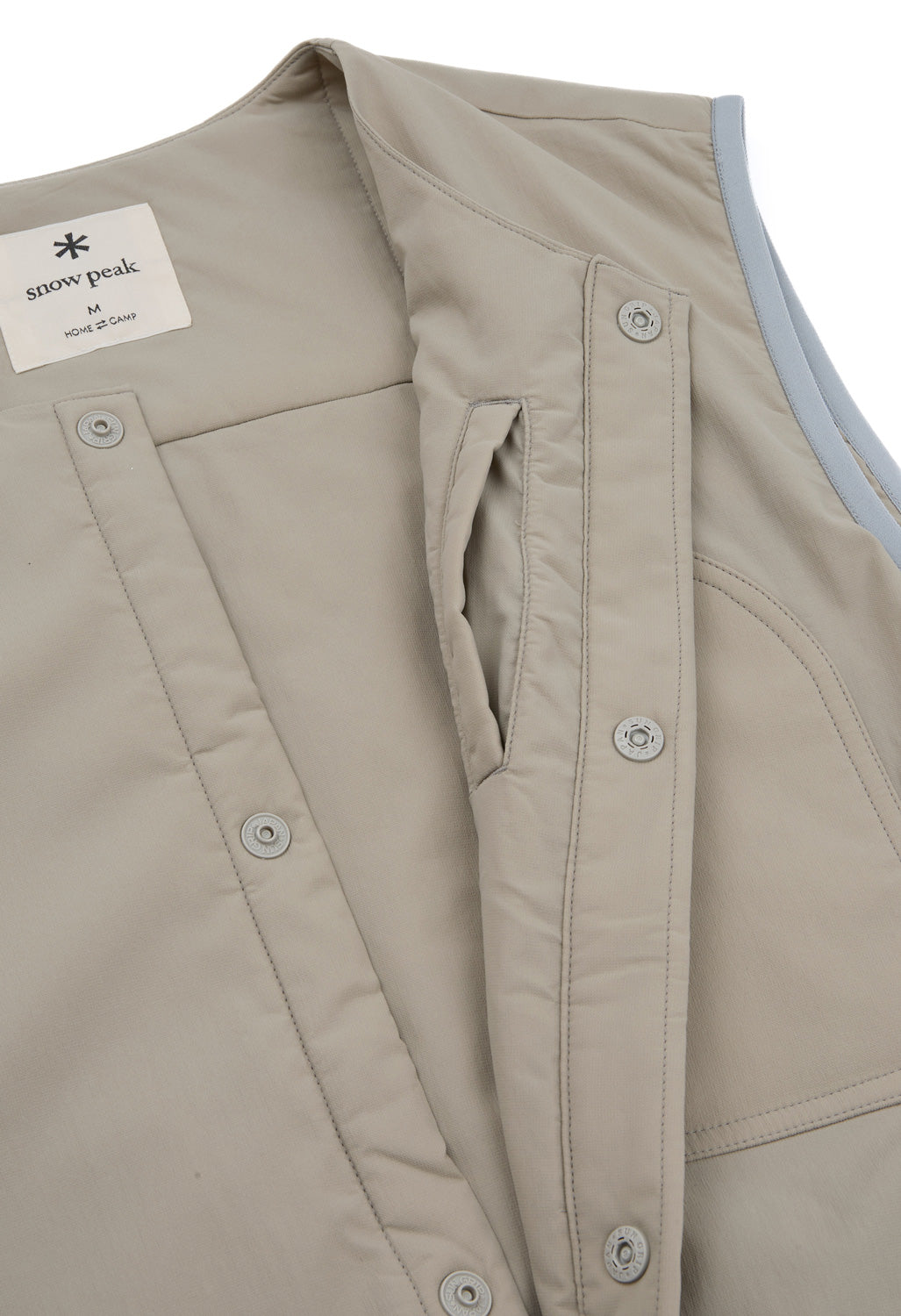 Snow Peak Men's Flexible Insulated Vest - Greige