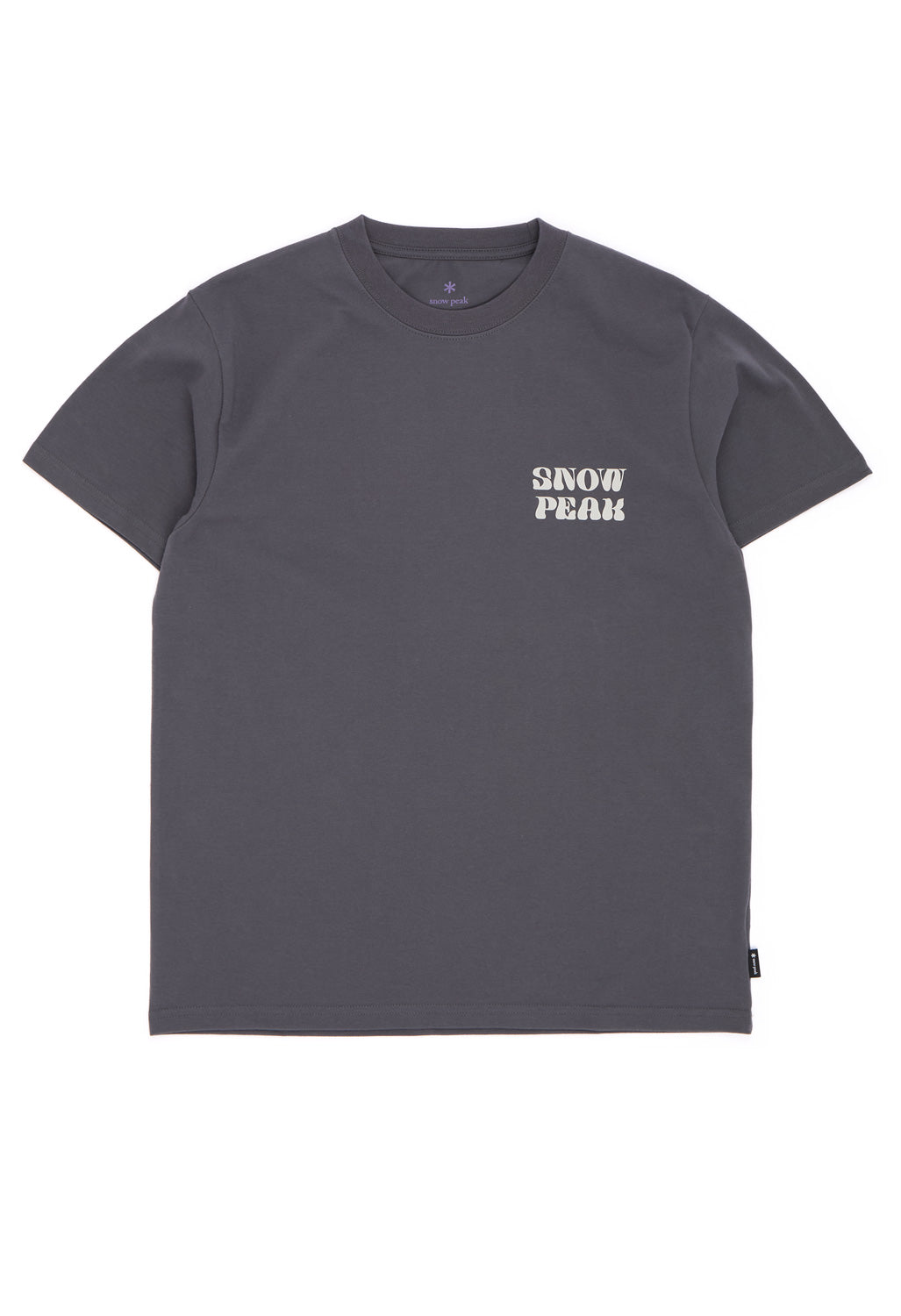 Snow Peak Men's Camping Graphic T-Shirt - Charcoal